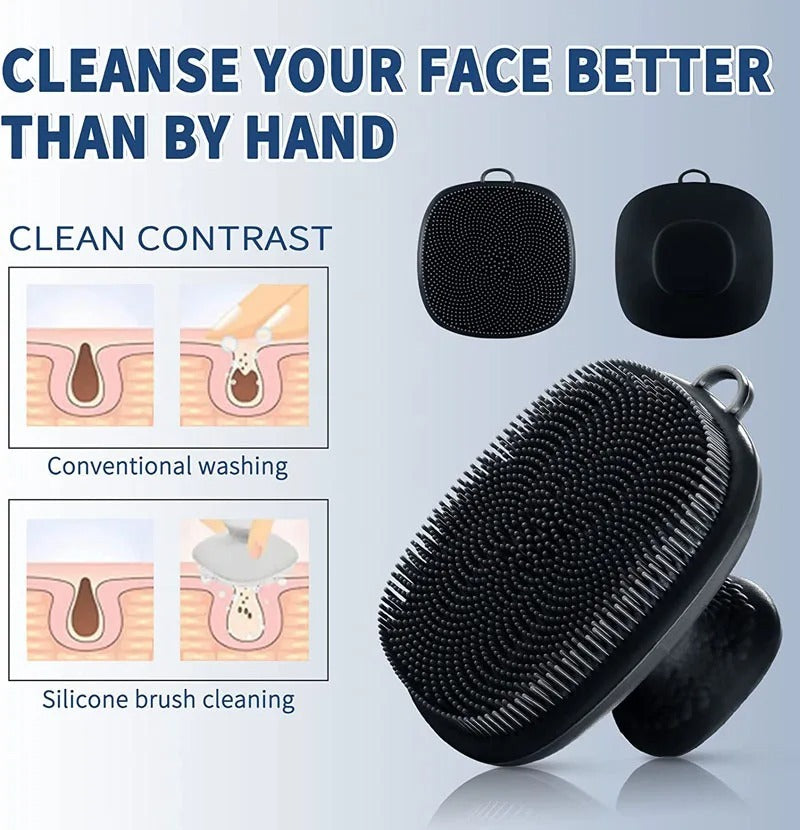 Handheld Face Brush Silicone Cleansing